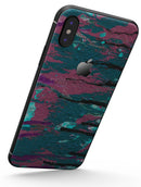 Abstract Retro Pink Wet Paint - iPhone X Skin-Kit
