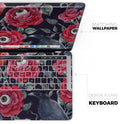 Abstract Roses with Eyes // Skin Decal Wrap Kit Compatible with the Apple MacBook Pro, Pro with Touch Bar or Air (11, 12, 13, 15 & 16" - All Versions Available)