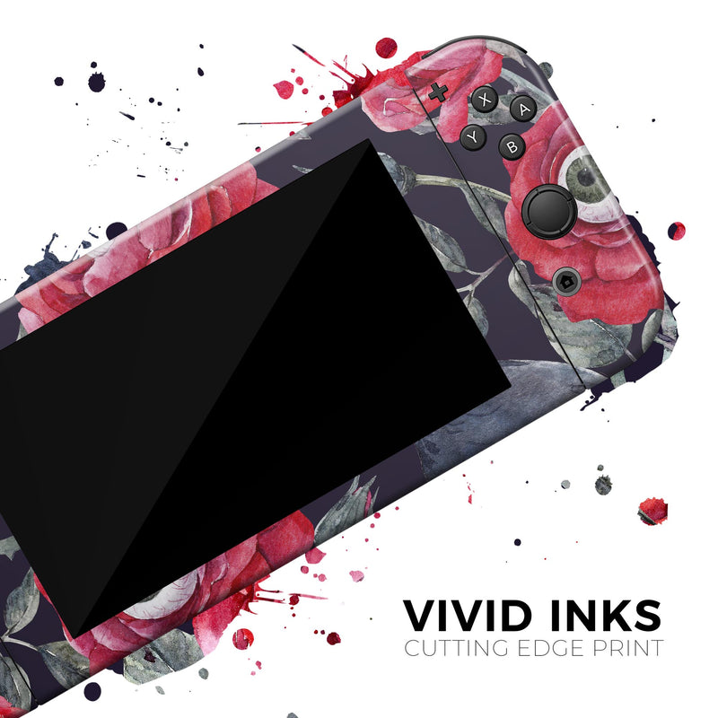 Abstract Roses with Eyes - Full Body Skin Decal Wrap Kit for Nintendo Switch Console & Dock, Pro Controller, Switch Lite, 3DS XL, 2DS XL, DSi, Wii