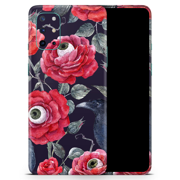 Abstract Roses with Eyes - Full Body Skin Decal Wrap Kit for OnePlus Phones