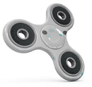 Abstract Scattered Black and Teal Dots Full-Body Fidget Spinner Skin-Kit
