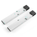Abstract Scattered Black and Teal Dots - Premium Decal Protective Skin-Wrap Sticker compatible with the Juul Labs vaping device