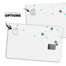 Abstract Scattered Teal Dots - Premium Protective Decal Skin-Kit for the Apple Credit Card
