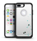 Abstract Scattered Teal Dots - iPhone 7 or 7 Plus Commuter Case Skin Kit