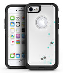 Abstract Scattered Teal Dots - iPhone 7 or 7 Plus Commuter Case Skin Kit