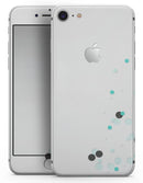 Abstract Scattered Teal Dots - Skin-kit for the iPhone 8 or 8 Plus