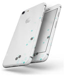 Abstract Scattered Teal Dots - Skin-kit for the iPhone 8 or 8 Plus
