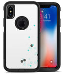 Abstract Scattered Teal Dots - iPhone X OtterBox Case & Skin Kits