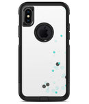 Abstract Scattered Teal Dots - iPhone X OtterBox Case & Skin Kits