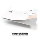 Abstract Scattered Teal Dots with Paint Spill - Premium Protective Decal Skin-Kit for the Apple Credit Card