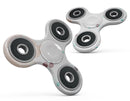 Abstract Scattered Teal Dots with Paint Spill Full-Body Fidget Spinner Skin-Kit