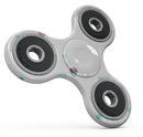 Abstract Scattered Teal Dots with Paint Spill Full-Body Fidget Spinner Skin-Kit