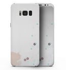 Abstract Scattered Teal Dots with Paint Spill - Samsung Galaxy S8 Full-Body Skin Kit