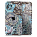 Abstract Subtle Toned Floral Strokes  - Protective Skin Wrap & Decal – Compatible with iPhone SE to iPhone 17 Pro Max (All Models)