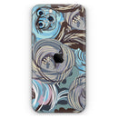 Abstract Subtle Toned Floral Strokes  - Protective Skin Wrap & Decal – Compatible with iPhone SE to iPhone 17 Pro Max (All Models)
