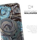 Abstract Subtle Toned Floral Strokes  - Protective Skin Wrap & Decal – Compatible with iPhone SE to iPhone 17 Pro Max (All Models)