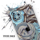 Abstract Subtle Toned Floral Strokes  - Protective Skin Wrap & Decal – Compatible with iPhone SE to iPhone 17 Pro Max (All Models)