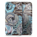 Abstract Subtle Toned Floral Strokes  - Protective Skin Wrap & Decal – Compatible with iPhone SE to iPhone 17 Pro Max (All Models)