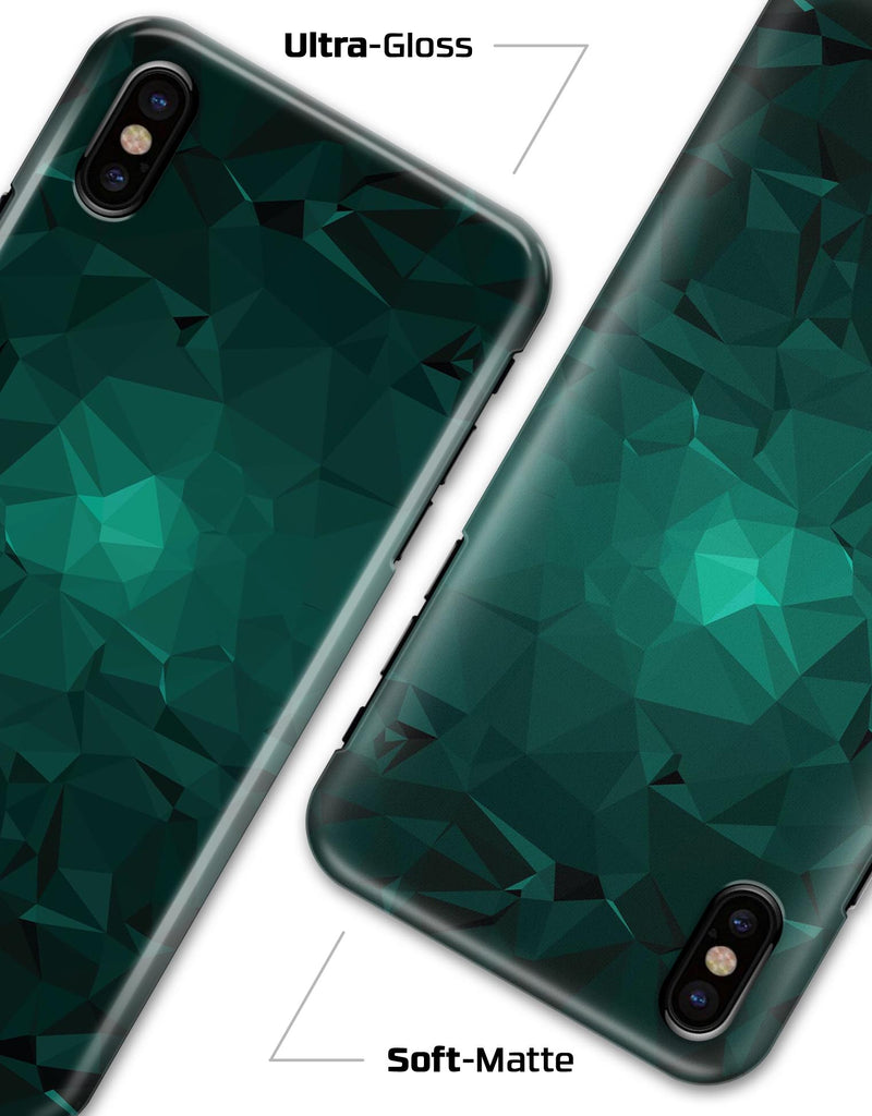 Abstract Teal Geometric Shapes - iPhone X Clipit Case