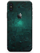 Abstract Teal Geometric Shapes - iPhone X Skin-Kit