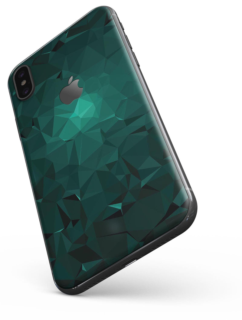 Abstract Teal Geometric Shapes - iPhone X Skin-Kit