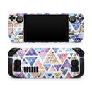 Abstract Triangular Watercolor Shapes // Vinyl Skin Wrap for Steam Deck OLED & Steam Deck (LCD) — Soft Matte or Ultra Gloss