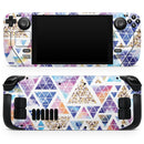Abstract Triangular Watercolor Shapes // Vinyl Skin Wrap for Steam Deck OLED & Steam Deck (LCD) — Soft Matte or Ultra Gloss