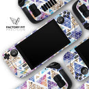 Abstract Triangular Watercolor Shapes // Vinyl Skin Wrap for Steam Deck OLED & Steam Deck (LCD) — Soft Matte or Ultra Gloss