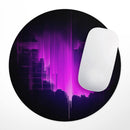 Abstract Vivid Pink Glitch// WaterProof Rubber Foam Backed Anti-Slip Mouse Pad for Home Work Office or Gaming Computer Desk