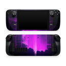 Abstract Vivid Pink Glitch // Full Body Skin Decal Wrap Kit for the Steam Deck handheld gaming computer