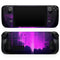 Abstract Vivid Pink Glitch // Full Body Skin Decal Wrap Kit for the Steam Deck handheld gaming computer