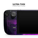 Abstract Vivid Pink Glitch // Full Body Skin Decal Wrap Kit for the Steam Deck handheld gaming computer