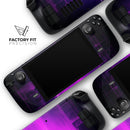 Abstract Vivid Pink Glitch // Full Body Skin Decal Wrap Kit for the Steam Deck handheld gaming computer