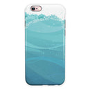 Abstract WaterWaves iPhone 6/6s or 6/6s Plus 2-Piece Hybrid INK-Fuzed Case