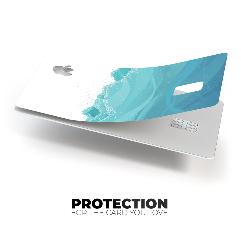 Abstract WaterWaves - Premium Protective Decal Skin-Kit for the Apple Credit Card