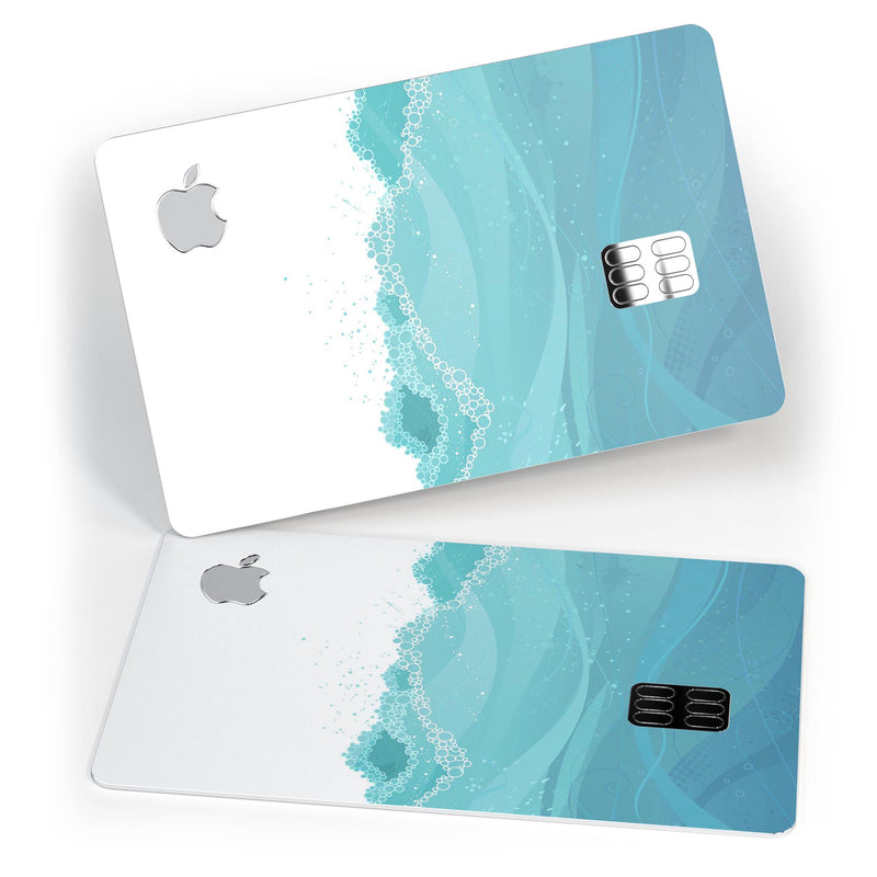 Abstract WaterWaves - Premium Protective Decal Skin-Kit for the Apple Credit Card