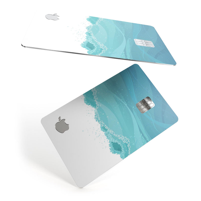 Abstract WaterWaves - Premium Protective Decal Skin-Kit for the Apple Credit Card