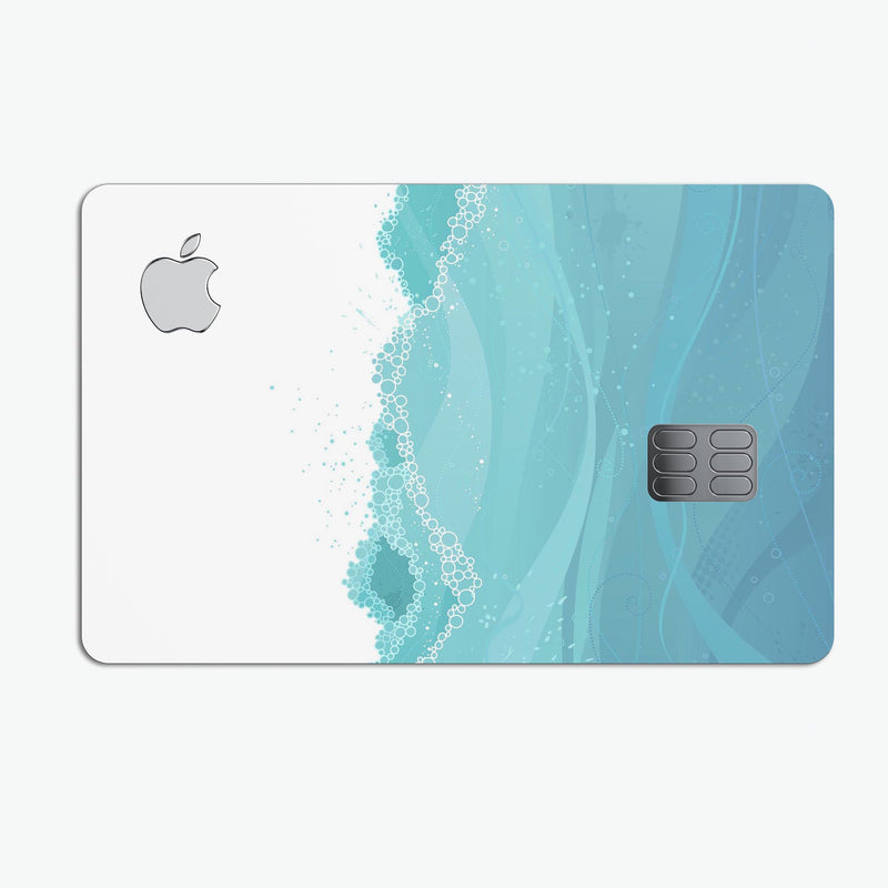 Abstract WaterWaves - Premium Protective Decal Skin-Kit for the Apple Credit Card
