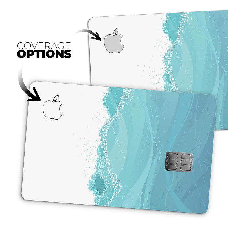 Abstract WaterWaves - Premium Protective Decal Skin-Kit for the Apple Credit Card