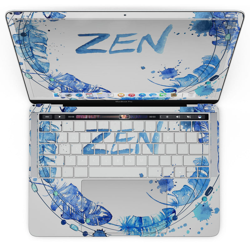 MacBook Pro with Touch Bar Skin Kit - Abstract_Watercolor_Blue_Feather_Circle-MacBook_13_Touch_V4.jpg?