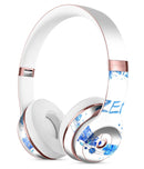 Abstract Watercolor Blue Feather Circle Full-Body Skin Kit for the Beats by Dre Solo 3 Wireless Headphones