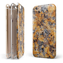 Abstract Wet Gold Paint iPhone 6/6s or 6/6s Plus 2-Piece Hybrid INK-Fuzed Case