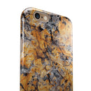 Abstract Wet Gold Paint iPhone 6/6s or 6/6s Plus 2-Piece Hybrid INK-Fuzed Case