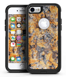 Abstract Wet Gold Paint - iPhone 7 or 7 Plus Commuter Case Skin Kit