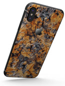 Abstract Wet Gold Paint - iPhone X Skin-Kit