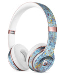 Abstract Wet Paint Blue Crossed Full-Body Skin Kit for the Beats by Dre Solo 3 Wireless Headphones