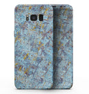 Abstract Wet Paint Blue Crossed - Samsung Galaxy S8 Full-Body Skin Kit