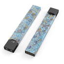 Abstract Wet Paint Blue Crossed - Premium Decal Protective Skin-Wrap Sticker compatible with the Juul Labs vaping device