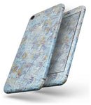 Abstract Wet Paint Blue Crossed - Skin-kit for the iPhone 8 or 8 Plus