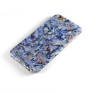 Abstract Wet Paint Blues iPhone 6/6s or 6/6s Plus 2-Piece Hybrid INK-Fuzed Case